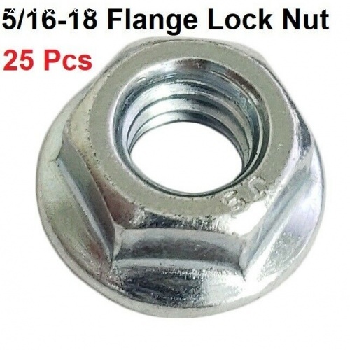 (Qty 25) 5/16-18 Flange Lock Nut